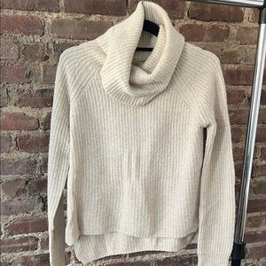 Club Monaco Cream Cowl Neck Sweater